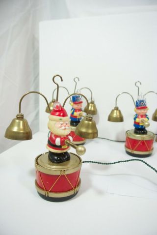 Vintage Mr Christmas Santas Marching Band Musical Holiday Decor 35 Songs Bells