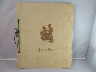 Vintage Scrap Book Photo Album Harlich Mfg.  Co.  Chicago Usa 1940 
