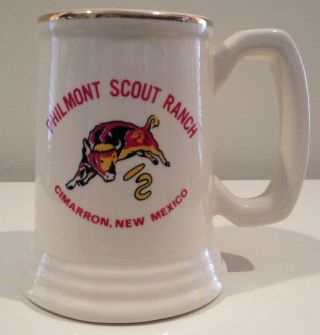 Philmont Scout Ranch Cimarron,  Mexico Bull Vintage Ceramic Mug Stein