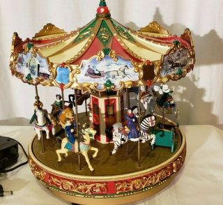 Mr.  Christmas The Carousel Plays 30 Songs Animated Lighted - 1998