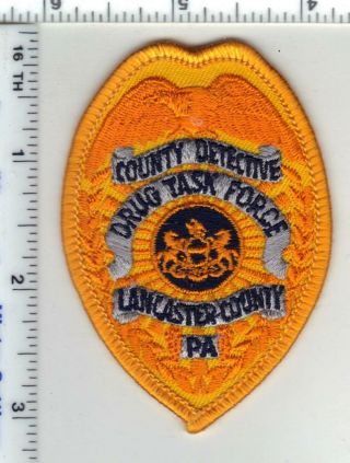 Lancaster County Drug Task Force (pennsylvania) 1st Issue Detective Patch