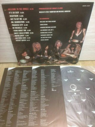 Guns N ' Roses - Appetite For Destruction 1993 Korea LP Vinyl Insert No Barcode 2
