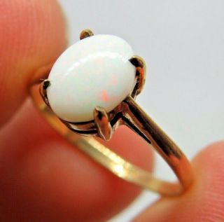 9ct Gold Opal Ring Size M1/2