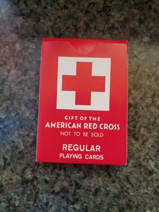 Vintage American Red Cross Regular Playing Cards Not Played