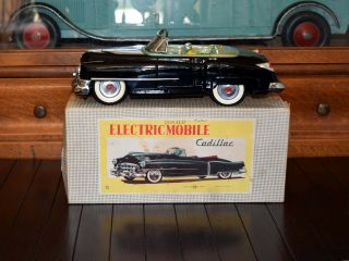 1952 Nomura Tn Cadillac Car 14 " L Japan Battery Operated Tin Toy W/ Box