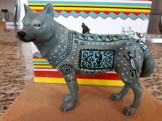 Westland Giftware Aztec Wolf 14105 " Call Of The Wolf " 2004 Figurine