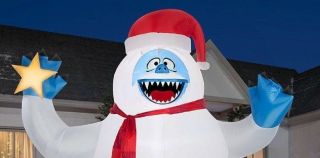 Christmas Inflatable Bumble Abominable Snowman Rudolph Reindeer Gemmy 12 Ft.