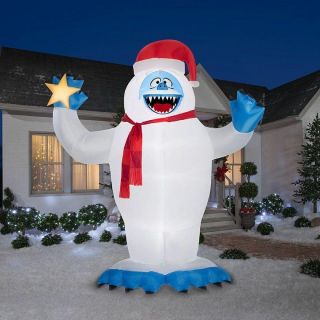 CHRISTMAS INFLATABLE BUMBLE ABOMINABLE SNOWMAN RUDOLPH REINDEER Gemmy 12 Ft. 2
