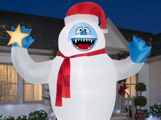CHRISTMAS INFLATABLE BUMBLE ABOMINABLE SNOWMAN RUDOLPH REINDEER Gemmy 12 Ft. 3