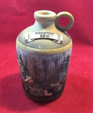 Vintage Mountain Dew " Hillbilly Moonshine " Jug Bank