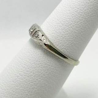 Vintage 18k Gold Diamond Wedding Ring Band (5381) 3