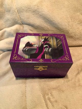 Disney Villains Maleficent Musical Jewelry Box Htf Maleficent Twirls For You
