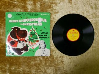 Gayla Peevey I Want A Hippopotamus For Christmas/are My Ears On.  Columbia J - 186
