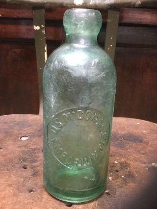 Vintage Emporium Pa D.  S.  M’donalds Hutchinson Bottle