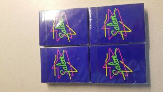 Vintage Playing Cards Neon Salem Cigarettes Package Plastic Coated 3
