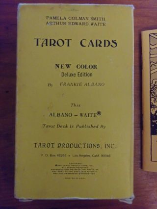 Vintage 1968 Albano Waite Tarot Card Deck - Color - Deluxe Edition 3