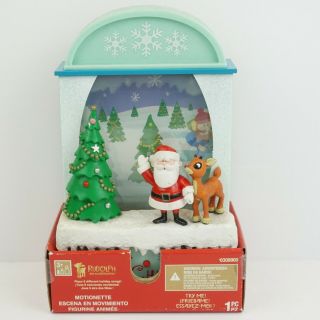 Gemmy Motionette Rudolph The Red Nosed Reindeer Santa Christmas Tree Songs 2009