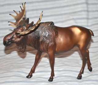 Breyer Horse Family Full - Size Male Bull Moose Figure,  Large Antlers