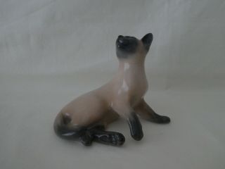 Vintage ROYAL COPENHAGEN Siamese Cat Figurine 2