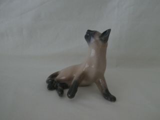 Vintage ROYAL COPENHAGEN Siamese Cat Figurine 3
