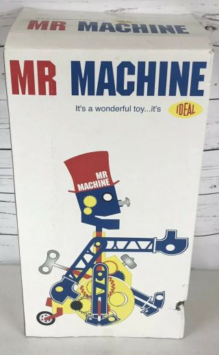 Ideal Mr Machine Wind Up Walking Toy Robot 2004 Edition Complete