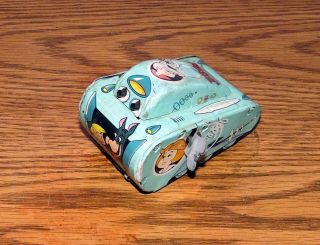 Rare Vintage Louis Marx & Co.  Jetson Wind - Up Tank - Tin Toy Made In Japan