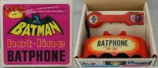 Batman 1966 Marx Batphone Telephone Hot Line Talking Boxed