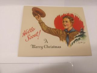 Boy Scout Christmas Card,  1930 
