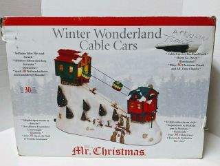 Mr.  Christmas Winter Wonderland Lighted Moving Cable Cars Ski Lift With Music