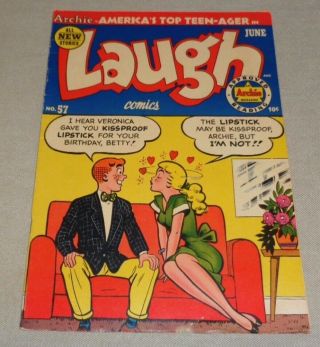 Vintage Laugh 57 Archie Golden Age Comic Book