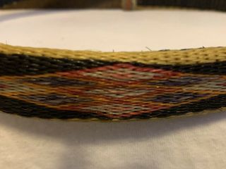 Vintage 30’s Hand Hitched Horsehair Leather Western Belt