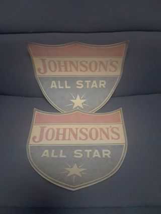 2 Johnsons Dairy Ashland Ky Nos Stickers Decals Advertising Milk Delivery Truck
