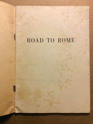 ROAD to ROME WW2 5th US ARMY UNIT BOOK Printed in Italy 1944 Solerno Naples WWII 3