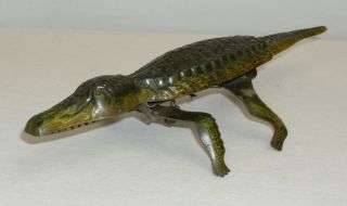 Lehmann Of Germany Walking Alligator Tin Wind Up Clockwork Toy 1900s