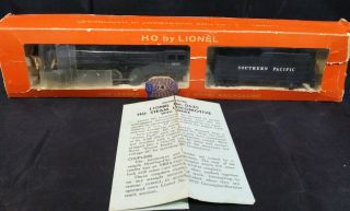 Lionel Ho Pacific Steam Locomotive And Tender W Smoke.  No.  0635lt Vintage 1960 