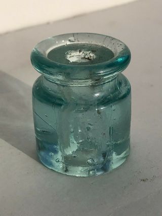 No Embossing Glass Insulator Spool In Ice Aqua Cd 1080