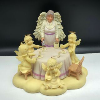 Studio Heavenly Angels Tom Rubel Retired Figurine Sculpture Signed Granny Spoils