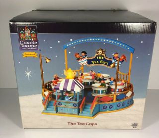 Lemax Carole Town The Tea Cups Carnival Ride Retired