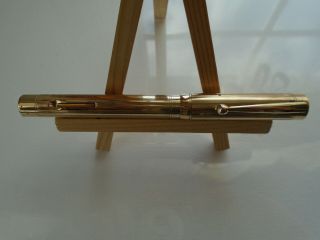 Vintage Gold Filled Sheaffer Lever Fill Flat Top 14k Nib Fountain Pen