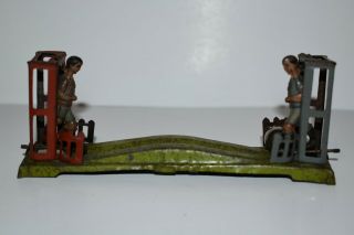 Very Rare German Tin Soccer Players Penny Toy,  & Look