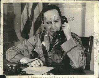 1942 Press Photo General Douglas Macarthur Commander Of U.  S.  Forces In Manila