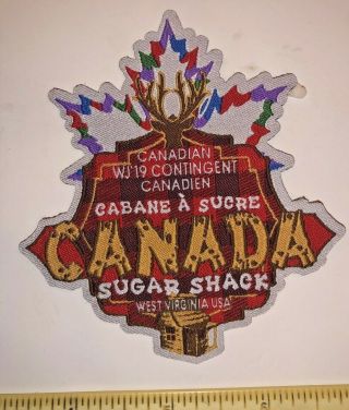 Canada Sugar Shack Food Contingent Patch Badge 2019 24th World Scout Jamboree