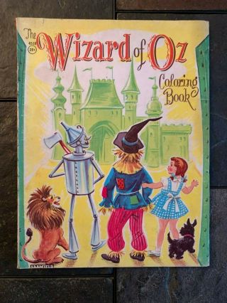 The Wizard Of Oz Coloring Book Saalfield Publishing Co.  Item 4057