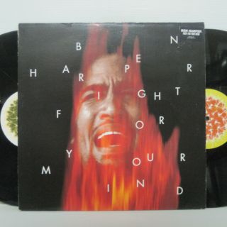 Ben Harper - Fight For Your Mind 2lp 1995 Uk Orig Virgin G.  Love W/ Inners