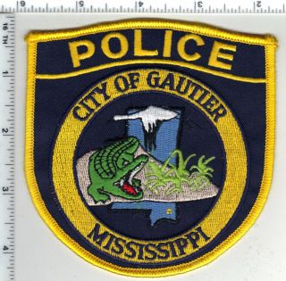 City Of Gautier Police (mississippi) Shoulder Patch From The 1980 