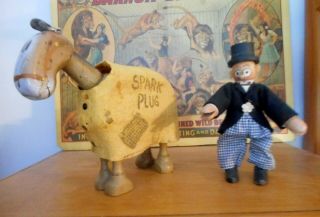 Schoenhut Barney Google And His Horse Spark Plug Comic Characters