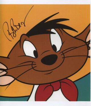 Speedy Gonzales The Fastest Mouse In All Of Mexico Signed Bob Bergen Voice Photo