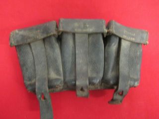 Wwii German K98 Well Three Cell Ammo Pouch Salty