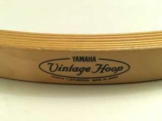14 " 10 Holes Yamaha Vintage Wood Snare Drum Hoops,  Snare And Batter Side,  10 Lug