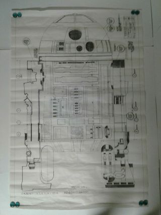 Star Wars R2d2 Blueprint 1976